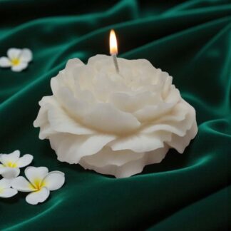Scented White Rose Candle with Jasmine Fragrance